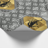 Gatsby Flapper Art Deco Wrapping Paper (Corner)