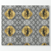 Gatsby Flapper Art Deco Wrapping Paper (Flat)