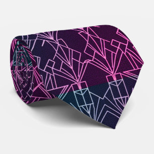 Gatsby Gold Art Deco  Neck Tie