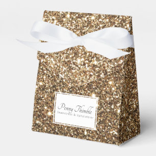 Gatsby Gold Glitter Favor Boxes