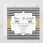 Gatsby Gold Wedding Suite Announcement Ceremony (Front)