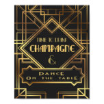 Gatsby inspired Time to Drink Champagne Poster Gatsby inspired Time to Drink Champagne Poster