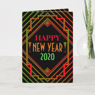 Gatsby Miami 1920's New Year Greeting Card
