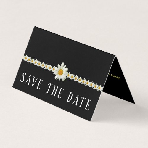 Gatsby Style Floral Photo Save The Date Card