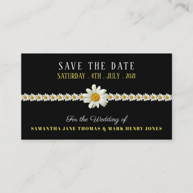 Gatsby Style Floral, Save the Date Enclosure Card (Front)