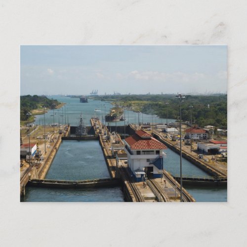 Gatun Locks 7 Postcard