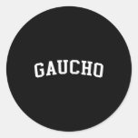 Gaucho  classic round sticker
