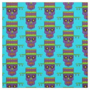 Gaucho Sugar Skulls Fabric