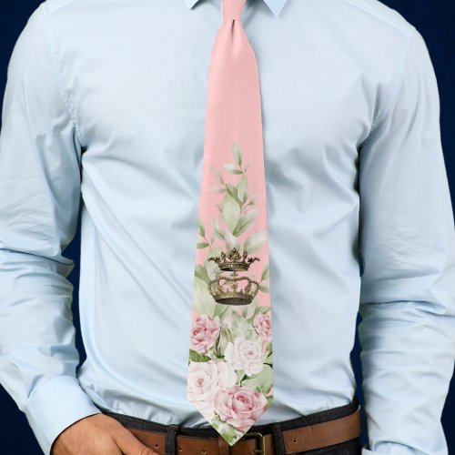 Gaudete Sunday Christmas Advent Roses Neck Tie