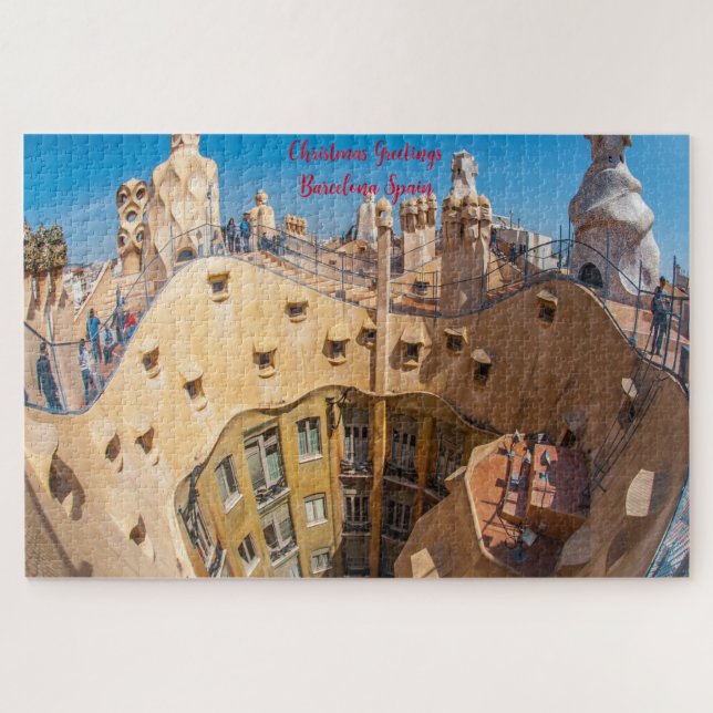 Gaudi Architecture Barcelona. Jigsaw Puzzle (Horizontal)