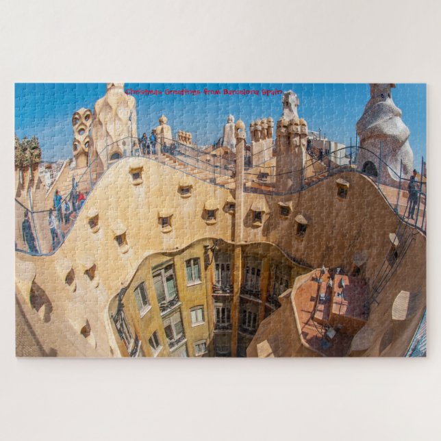 Gaudi Architecture Barcelona. Jigsaw Puzzle (Horizontal)