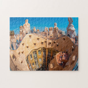 Gaudi Architecture in Barcelona. Jigsaw Puzzle