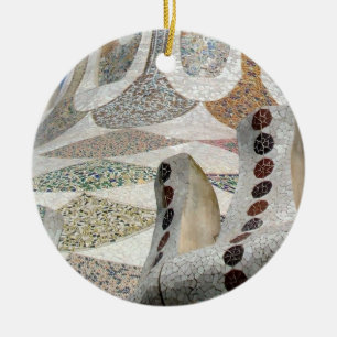 Gaudi Castle Ceramic Ornament