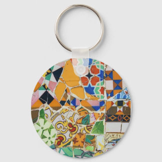 Gaudi Ceramic Tile Keychain