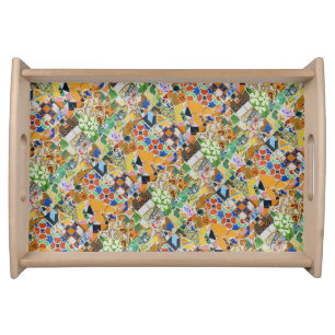 Gaudi ceramics serving tray
