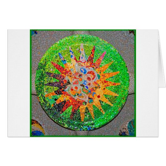 Gaudi Detail Green Cards (Front Horizontal)