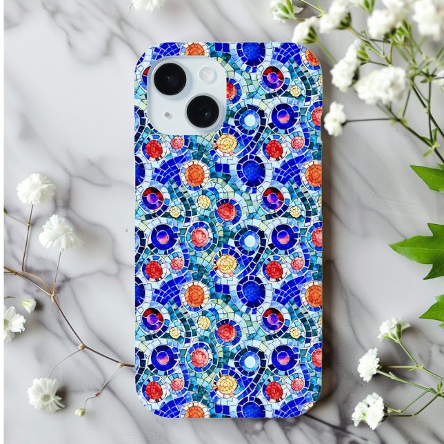 Gaudi Inspired Multicolor Mosaic Pattern Iphone Case (Creator Uploaded)