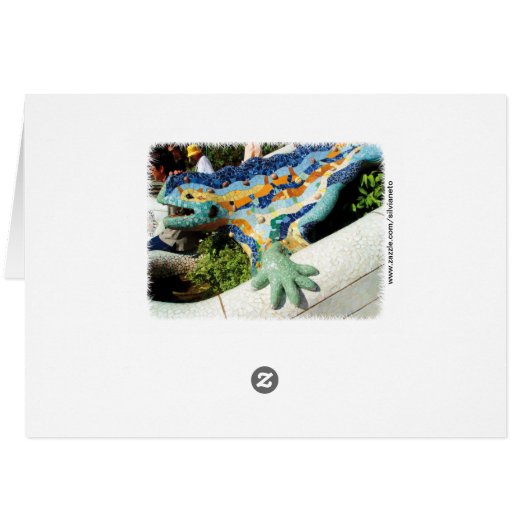 Gaudi Lizard Mosaics (Back Horizontal)