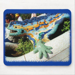 Gaudi Lizard Mosaics Mouse Pad