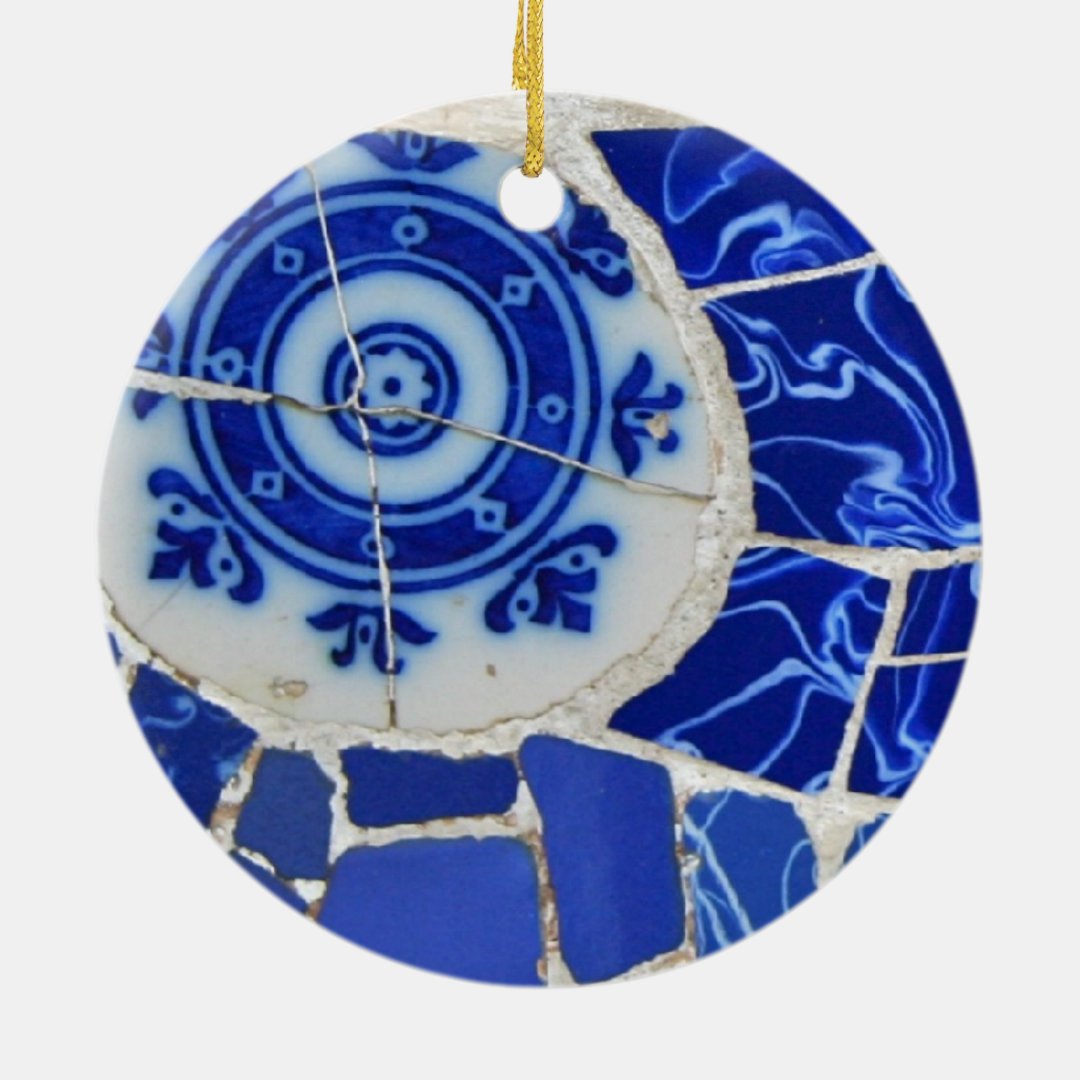 Gaudi Mosaic Christmas Ornament Zazzle