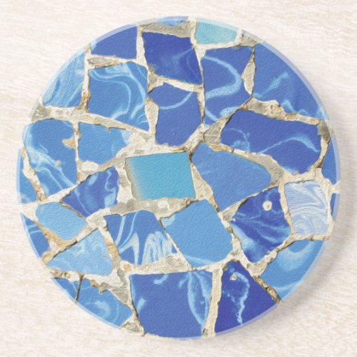Gaudi Mosaics With an Oil Touch Coaster