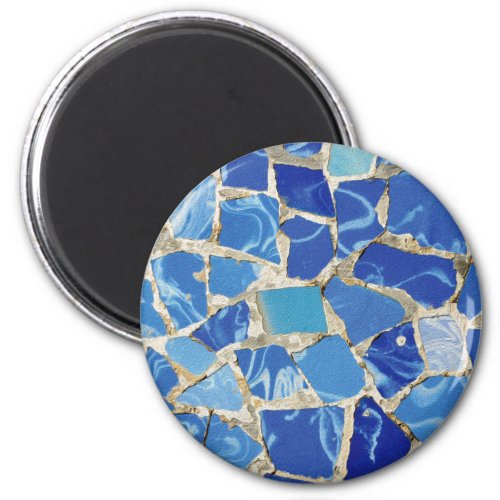 Gaudi Mosaics With an Oil Touch Magnet