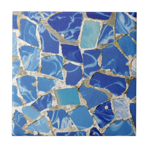 Gaudi Mosaics With an Oil Touch Tile