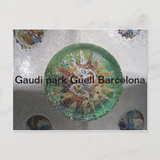 Gaudi park Guell Barcelona Postcard