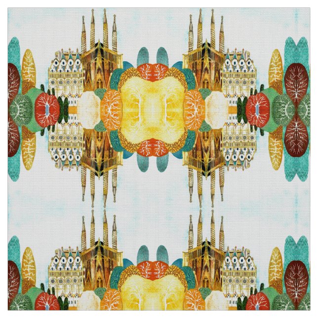 Gaudi 's Barcelona. Fabric (Swatch)