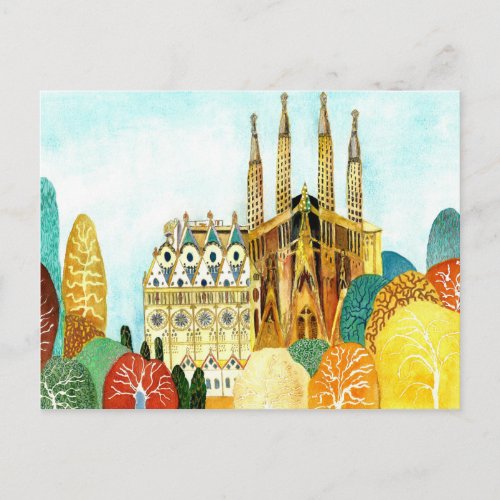 Gaudi s Barcelona Postcard