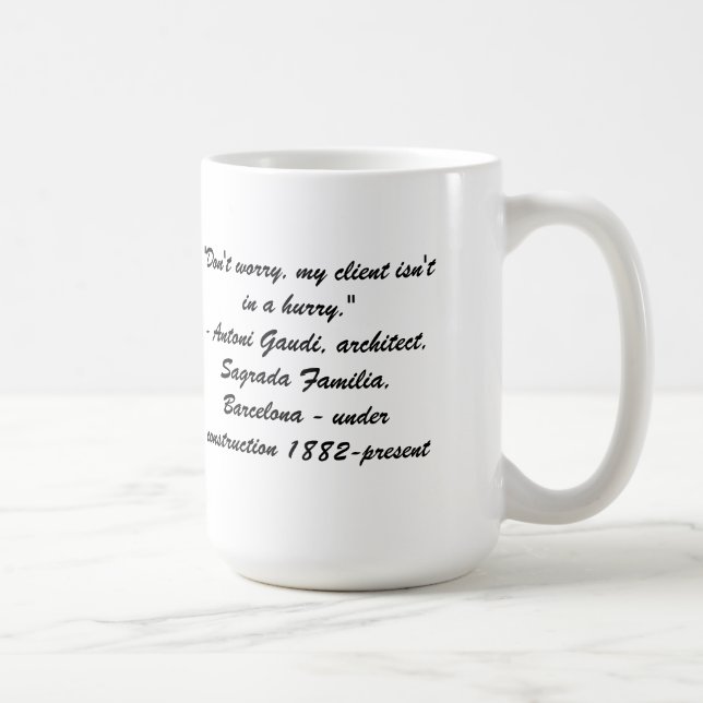 Gaudi - Sagrada Familia, Barcelona mug (Right)