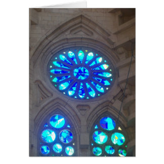 Gaudi - Sagrada Familia stained glass windows Cards