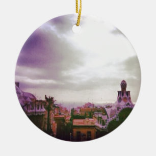 Gaudi's Barcelona Ceramic Ornament