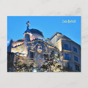 Gaudi's "Dragon House" in Barcelona Postcard