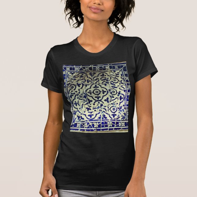 Gaudi's Park Guell Mosaic Tiles Barcelona T-Shirt (Front)
