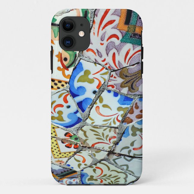 Gaudi's Park Guell Mosaic Tiles Case-Mate iPhone Case (Back)
