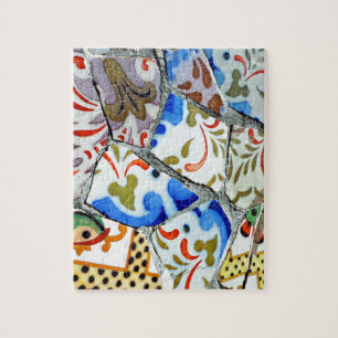 Gaudi's Park Guell Mosaic Tiles Jigsaw Puzzle