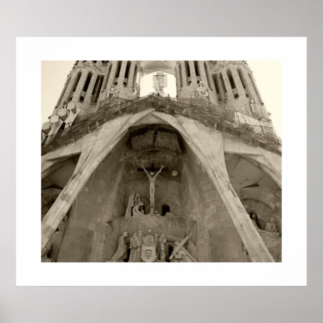 Gaudi's Sagrada Familia Poster (Front)