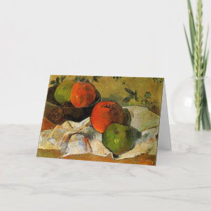 Gauguin - Apples and Bowl painting Card