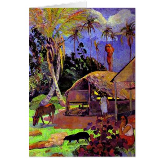 Gauguin - Black Pigs Cards (Front)