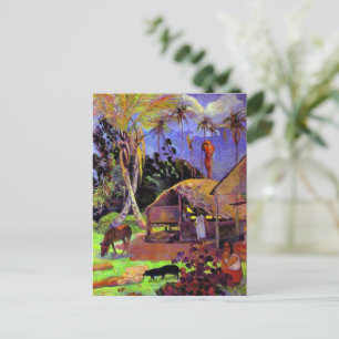 Gauguin - Black Pigs Postcard
