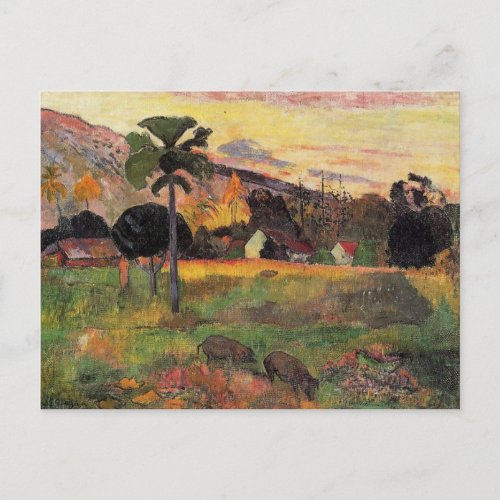 Gauguin _ Come Here Impressionism painting Postcard