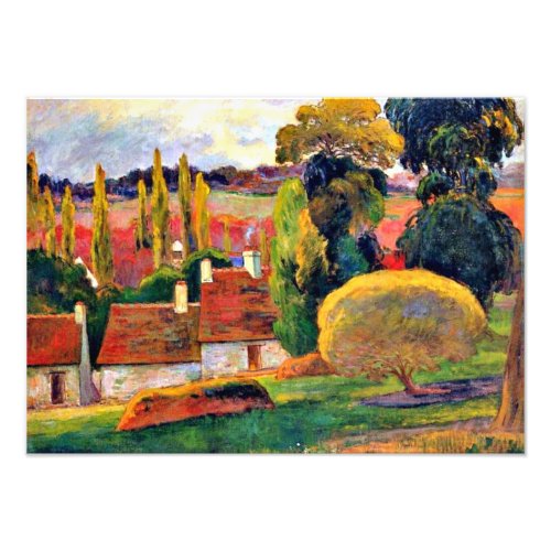 Gauguin Farm in Brittany famous painting Photo Print