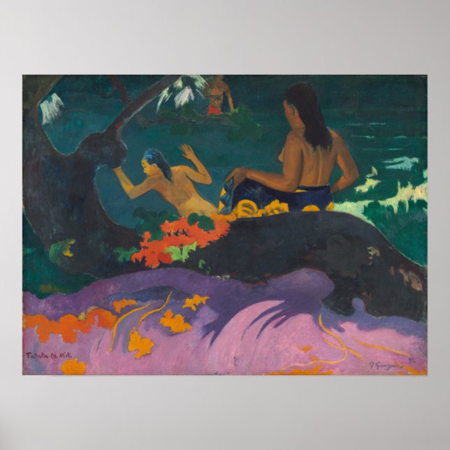 Gauguin - Fatata Te Miti (By The Sea) 1892 Poster (Front)