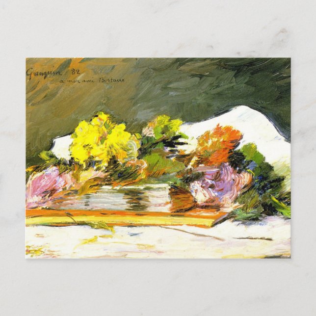 Gauguin - Flowers and Books Postcard (Front)