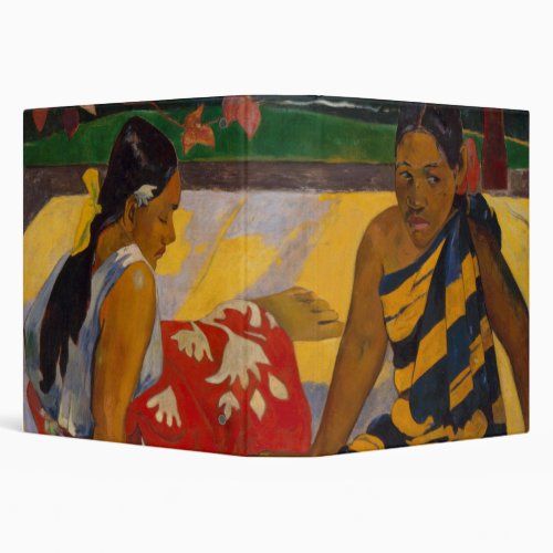 Gauguin French Polynesia Tahiti Women Painting 3 Ring Binder