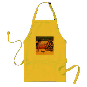 Gauguin French Polynesia Tahiti Women Painting Adult Apron