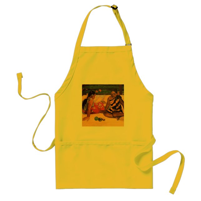 Gauguin French Polynesia Tahiti Women Painting Adult Apron (Front)