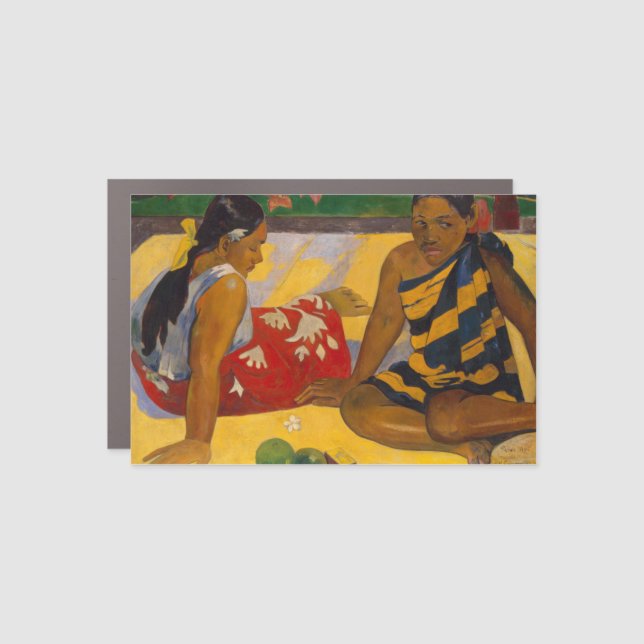 Gauguin French Polynesia Tahiti Women Painting Car Magnet (Front)
