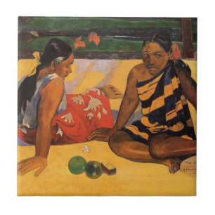 Gauguin French Polynesia Tahiti Women Painting Ceramic Tile